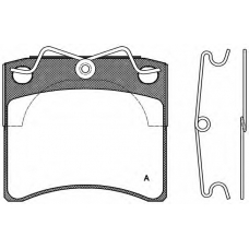 BPA0385.10 OPEN PARTS Комплект тормозных колодок, дисковый тормоз