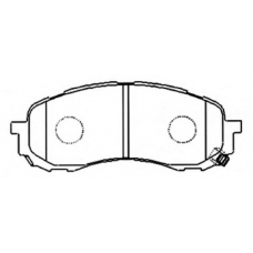 AKD-7493 ASVA Комплект тормозных колодок, дисковый тормоз