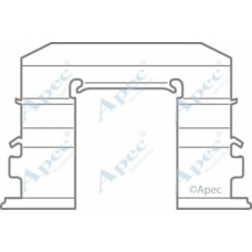 KIT566 APEC Комплектующие, тормозные колодки