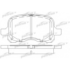 PBP1458 PATRON Комплект тормозных колодок, дисковый тормоз