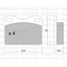22-0015-2 METELLI Комплект тормозных колодок, дисковый тормоз