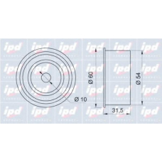 15-3151 IPD Паразитный / ведущий ролик, зубчатый ремень