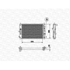 350213494000 MAGNETI MARELLI Радиатор, охлаждение двигателя