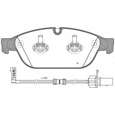 BPA1441.12 OPEN PARTS Комплект тормозных колодок, дисковый тормоз