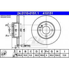 24.0110-0151.1 ATE Тормозной диск