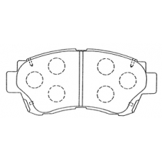 PN-1228 JNBK Колодки тормозные