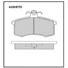 ADB0173 Allied Nippon Тормозные колодки