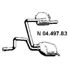04.497.83 EBERSPACHER Глушитель выхлопных газов конечный