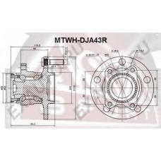 MTWH-DJA43R ASVA Ступица колеса