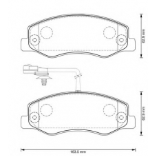 573358B BENDIX Комплект тормозных колодок, дисковый тормоз