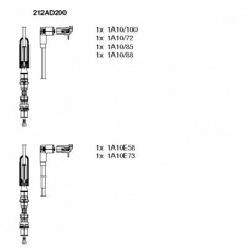 212AD200 BREMI Комплект проводов зажигания