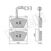 22-0052-1 METELLI Комплект тормозных колодок, дисковый тормоз