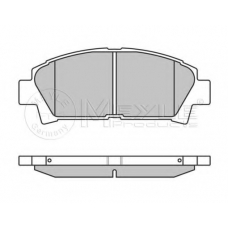 025 219 6115/W MEYLE Комплект тормозных колодок, дисковый тормоз
