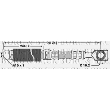 BBH6826 BORG & BECK Тормозной шланг