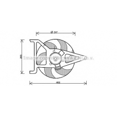 CN7544 AVA Вентилятор, охлаждение двигателя