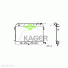 31-2435 KAGER Радиатор, охлаждение двигателя