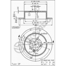 08.5625.40 BREMBO Тормозной диск