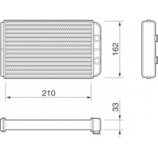 350218074000 MAGNETI MARELLI Теплообменник, отопление салона