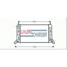 1800321 KUHLER SCHNEIDER Радиатор, охлаждение двигател