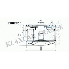 FH007z KLAXCAR FRANCE Масляный фильтр