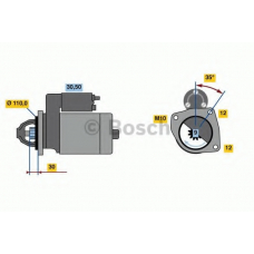 0 001 109 344 BOSCH Стартер