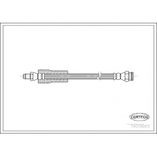19018665 CORTECO Тормозной шланг