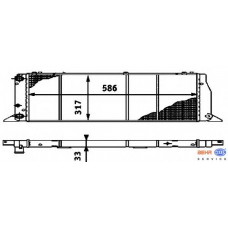 8MK 376 714-571 HELLA Радиатор, охлаждение двигателя