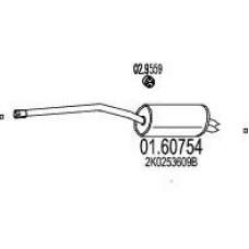 01.60754 MTS Глушитель выхлопных газов конечный