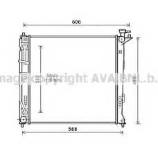 HY2282 AVA Радиатор, охлаждение двигателя