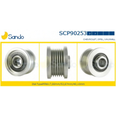 SCP90253.1 SANDO Ременный шкив, генератор