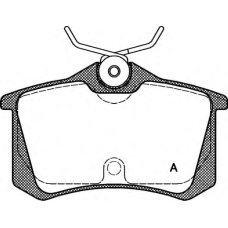 BPA0263.20 OPEN PARTS Комплект тормозных колодок, дисковый тормоз