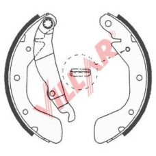 629.0618 VILLAR Комплект тормозных колодок