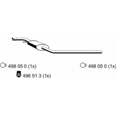 176262 ERNST Средний глушитель выхлопных газов