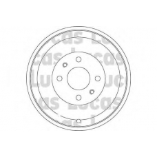 DB4210 TRW Тормозной барабан