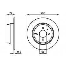 0 986 478 640 BOSCH Тормозной диск