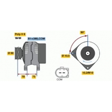 0 124 525 080 BOSCH Генератор