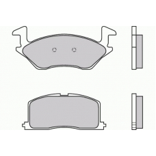 12-0481 E.T.F. Комплект тормозных колодок, дисковый тормоз