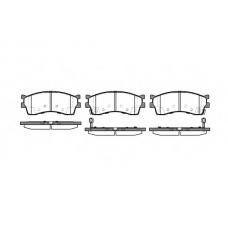 P5153.42 WOKING Комплект тормозных колодок, дисковый тормоз