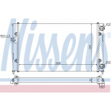 651941 NISSENS Радиатор, охлаждение двигателя