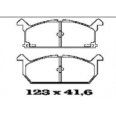 BL1274A1 FTE Комплект тормозных колодок, дисковый тормоз