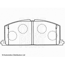 ADT34279 BLUE PRINT Комплект тормозных колодок, дисковый тормоз