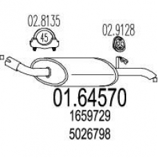 01.64570 MTS Глушитель выхлопных газов конечный