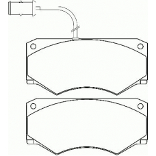 P A6 013 BREMBO Комплект тормозных колодок, дисковый тормоз