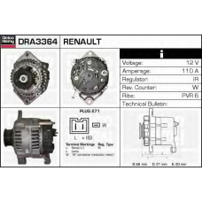 DRA3364 DELCO REMY Генератор