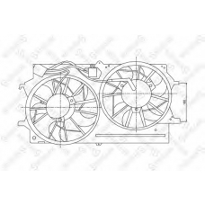 29-99323-SX STELLOX Вентилятор, охлаждение двигателя