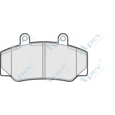 PAD645 APEC Комплект тормозных колодок, дисковый тормоз