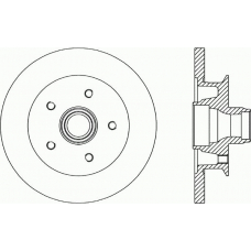 BDR1580.10 OPEN PARTS Тормозной диск