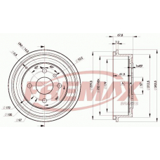 BD-8958 FREMAX Тормозной барабан