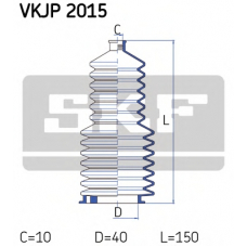 VKJP 2015 SKF Комплект пылника, рулевое управление