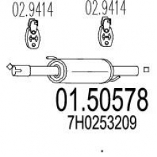 01.50578 MTS Средний глушитель выхлопных газов
